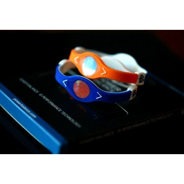 Оранжево-синий Power Balance с двухцветной голограммой